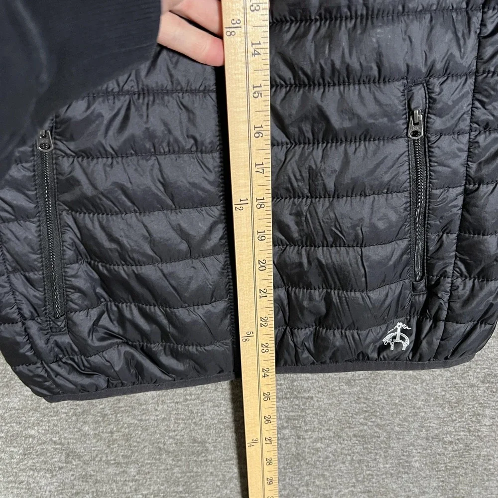 Brooks Brothers Jacket XS‎ Black Puffer Head Of The Charles Red Fleece